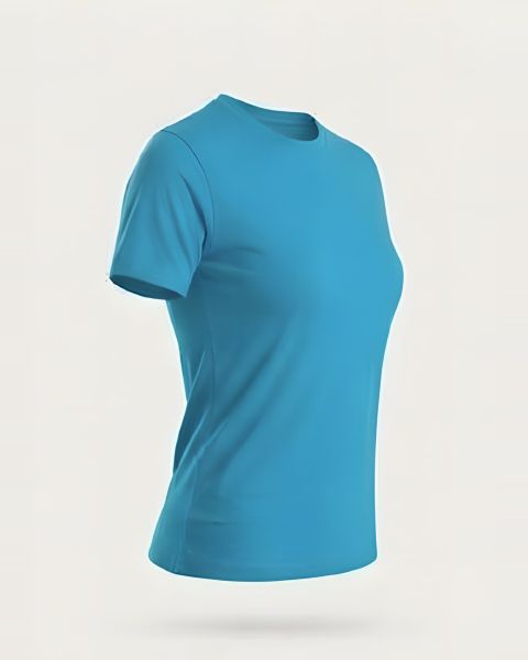 Tee-shirt femme Jamaica, coloris Bleu Tropical (visuel indicatif)