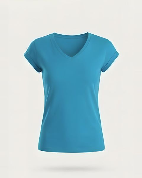 Tee-shirt femme Victoria, coloris Bleu Tropical (visuel indicatif)