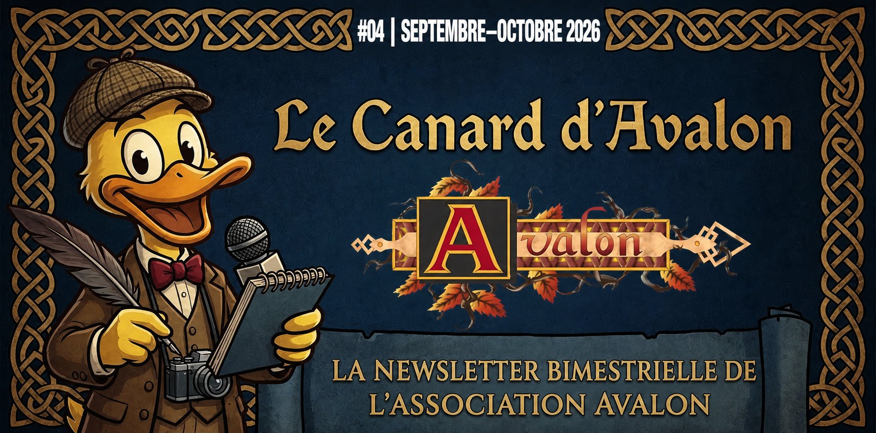 Le Canard d’Avalon, newsletter bimestrielle, septembre–octobre 2026