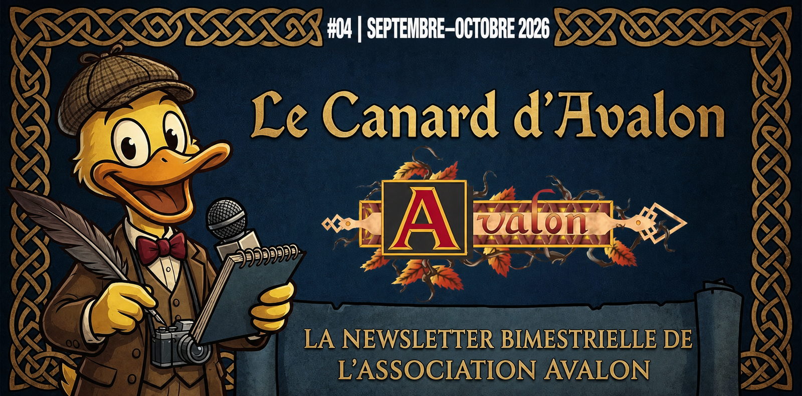 Le Canard d’Avalon, newsletter bimestrielle, septembre–octobre 2026